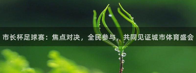 意昂平台官网：市长杯足球赛：焦点对决